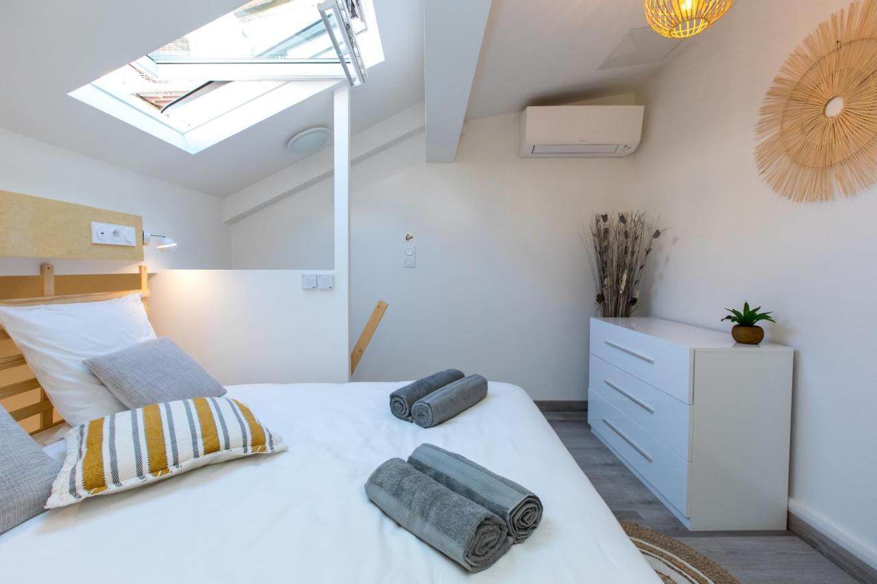 Duplex : Plage 300M, Clim, Netflix Cannes Exterior photo