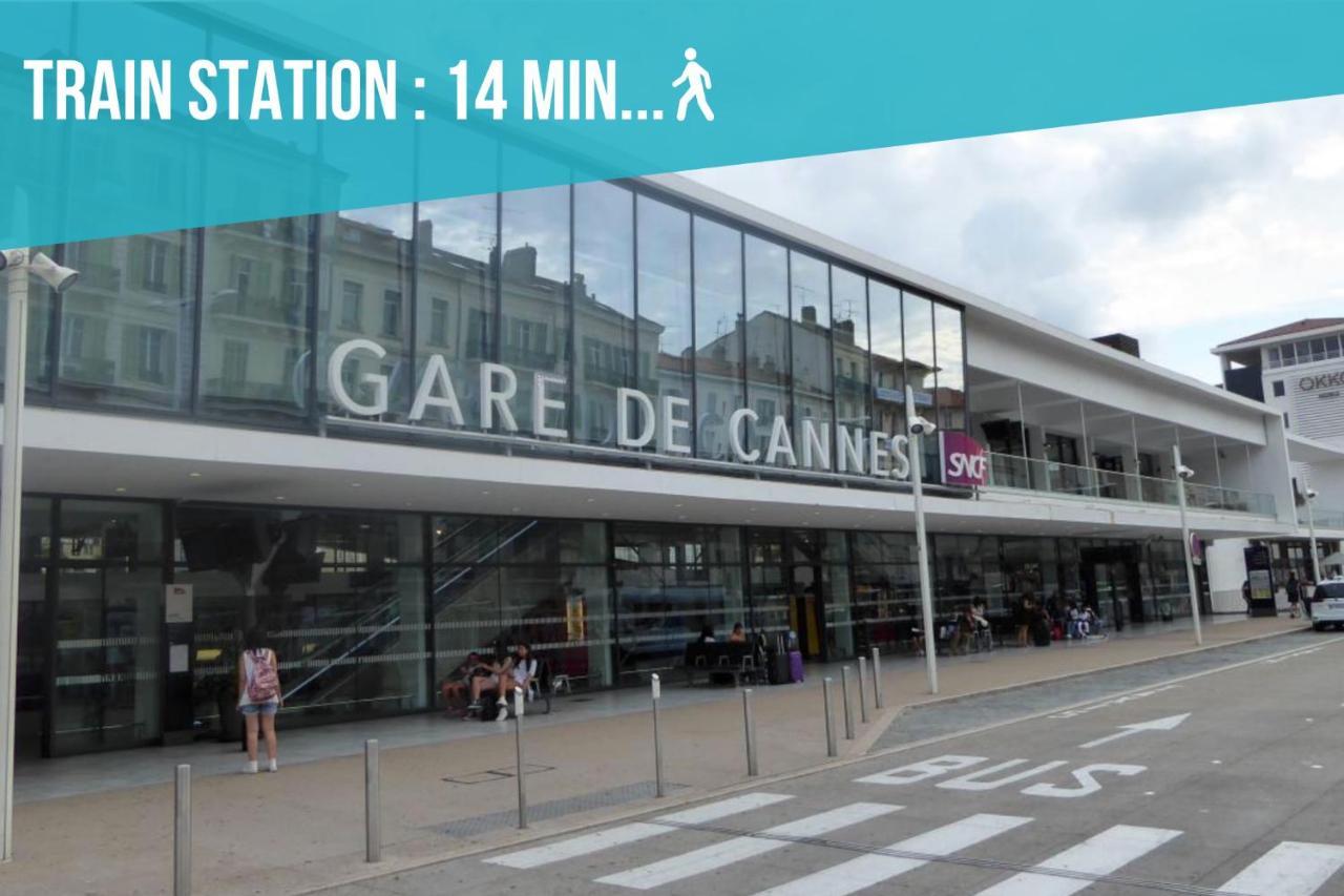 Duplex : Plage 300M, Clim, Netflix Cannes Exterior photo